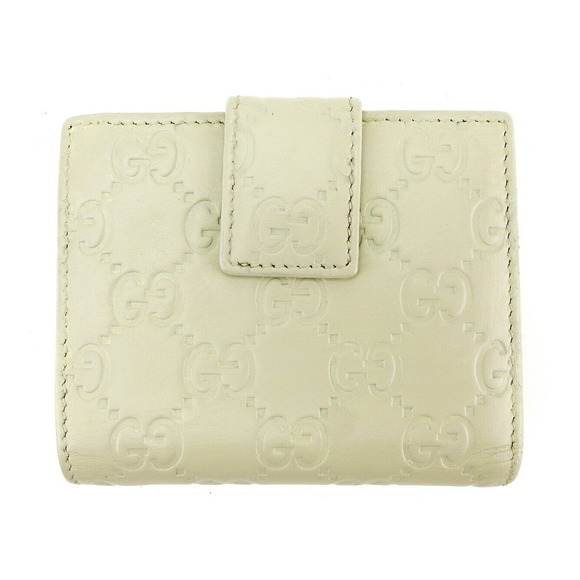 Gucci accessory Wallet ssima bifold beige leather - Picture 1 of 6